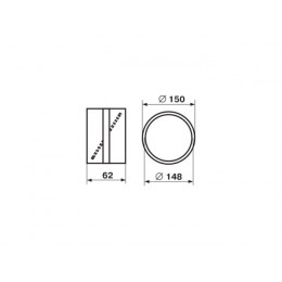 Обратный клапан воздуховода 3131 круглых каналов d=150мм ZERNBERG