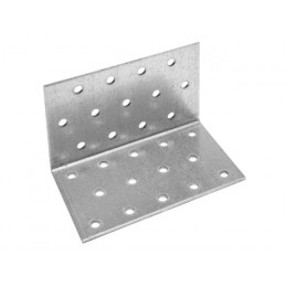 Уголок крепежный равносторонний 100х60х60 мм KUR белый цинк STARFIX