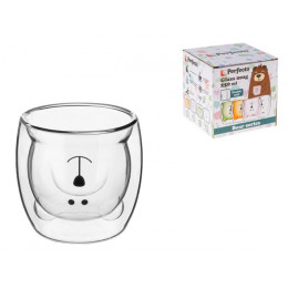 Стакан стеклянный с двойными стенками, 250 мл, серия Bear, PERFECTO LINEA