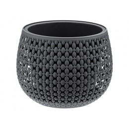 Кашпо ПИРУЛА 1,5 л с поддоном (белый) IDEA