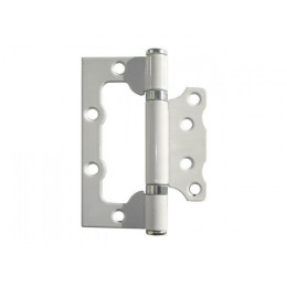 Петля 100 мм универсальная неврезная, белая (20 шт в коробе) STARFIX