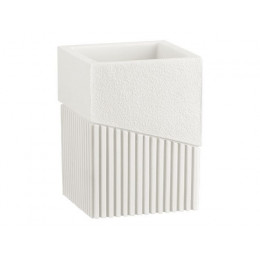 Стакан для зубных щеток ELEMENT, белый, PERFECTO LINEA
