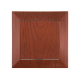 Выключатель 1-клав. (скрытый, винт. зажим) вишня, DARIA, MUTLUSAN
