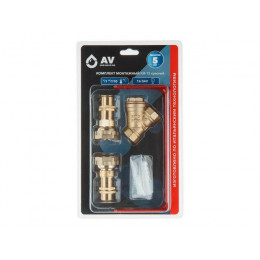 Комплект монтажный КМ-15 красный , AV Engineering