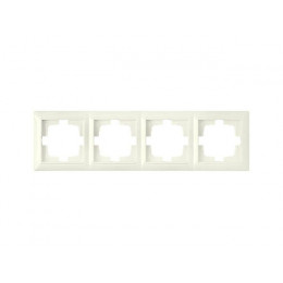 Рамка 4-местная бежевая, Стиль, BYLECTRICA