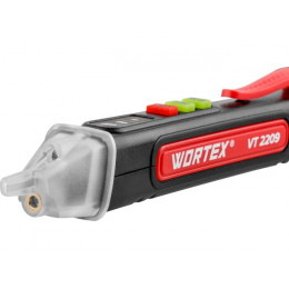 Бесконтактный индикатор напряжения WORTEX VT 2209 12-1000 В, световая и звуковая индикация