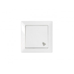 Выключатель 1 клав. для быт. электр. звонков (скрытый, 4А) белый, Стиль, Bylectrica