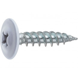 Саморез 4.2х16 мм с прессшайбой, цинк, острый, RAL 9003 (500 шт в карт. уп.) STARFIX