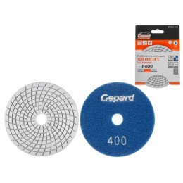 Алмазный гибкий шлифкруг "Черепашка" 100мм P400 мокр. GEPARD (GP5022-400)