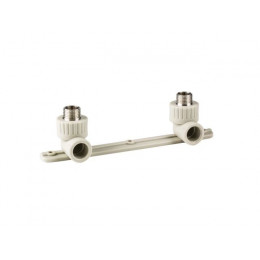 Колено ПП комб.под смеситель нар. 20х1/2", сер. РТП