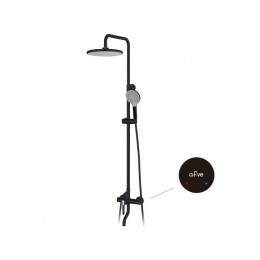 Душевая система (Lt) D35, серия Lotus черный, a-five