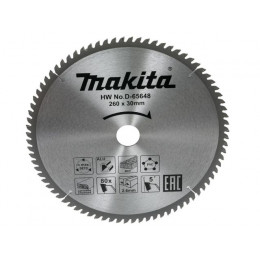 Диск пильный универсальный STANDART 260X30X2.6X80T Makita