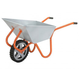 Тачка строительно-садовая ТССР-1 (120л, 240 кг, одноколесная, литая резина 380х70мм, вес 15 кг)