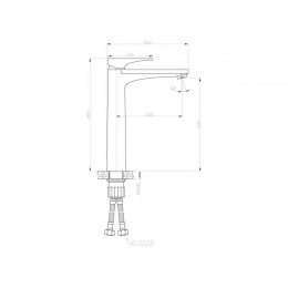 Смеситель для умывальника (Lt) D35, серия DAR, AV Engineering