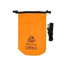 Гермомешок, 10 л, PVC HARD, оранжевый, ARIZONE