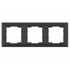 Рамка 3-ая горизонтальная черная, DARIA, MUTLUSAN