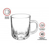 Кружка стеклянная, 240 мл, серия Айсберг, PERFECTO LINEA