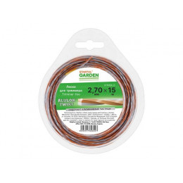 Леска ф 2.7 мм х 15 м витой квадрат сеч. ALULON TWIST STARTUL GARDEN