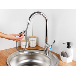 Смеситель для кухни (Lt) D35, серия Lotus хром, a-five