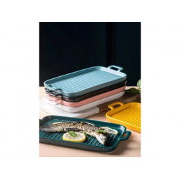 Блюдо керамическое, 29х15х2.5 см, серия ASIAN, зеленое, PERFECTO LINEA