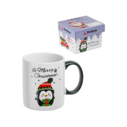 Кружка керамическая, в кор., 350 мл., MERRY CHRISTMAS-2, PERFECTO LINEA