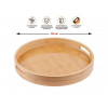 Поднос бамбуковый, круглый, 35см, BAMBOO, PERFECTO LINEA