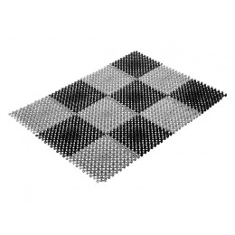 Коврик придверный, 42х56 см, "Травка", черно-серый, VORTEX