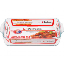 Форма из жаропрочного стекла, 2.0 л, прямоугольная, 290х190х50 мм, PERFECTO LINEA