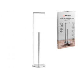 Держатель для туалетной бумаги напольный AQUAMARINE, нержавеющая сталь, PERFECTO LINEA