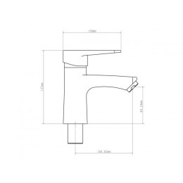Смеситель для умывальника D35-C, серия 200 ECONOCE