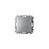 Выключатель 1 клав. (cкрытый, 10А) серебро, Стиль, Bylectrica