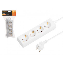 Удлинитель 3м (4 роз., 2,2кВт, с/з, ПВС 3х0,75) Юпитер