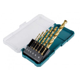 Набор сверл по металлу HSS-TiN Economy 6 шт, 2-8 мм MAKITA