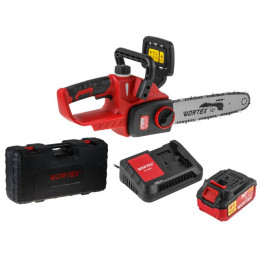Аккум. пила цепная WORTEX CEC 3018-1 в чем.  XLT SET БЕСЩЁТ., 18 В, 30 см