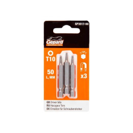 Насадка TORX T10 50мм  3шт GEPARD (GP3517-50)