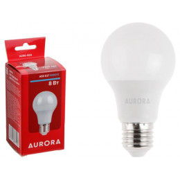 Лампа светодиодная A60 СТАНДАРТ 8Вт 230В E27 6000K AURORA
