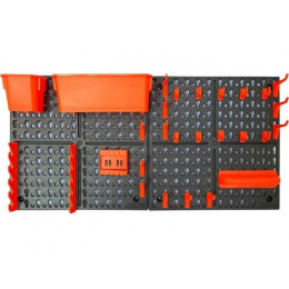 Панель инструментальная Blocker Expert с наполнением большая, 652х100х326 мм, черный/оранж., BLOCKER