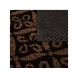 Коврик придверный влаговпитывающий, Hall, 50х80 см, коричневый, VORTEX