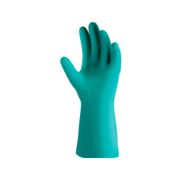 Перчатки К80 Щ50 нитриловые Atom Oil защитные промышленные, р-р 10/XL, зеленые, JetaSafety