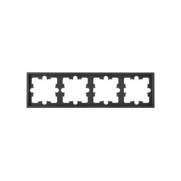 Рамка 4-местная графит, Carre, BYLECTRICA