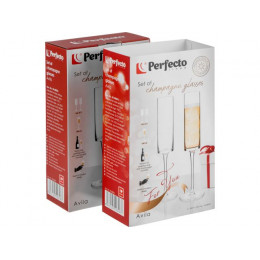 Набор бокалов для шампанского, 2 шт., 180 мл, серия Avila, PERFECTO LINEA