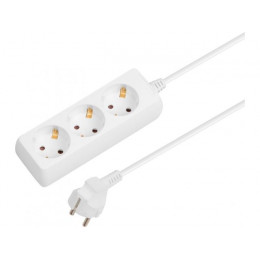 Удлинитель 5м (3 роз., 2,2кВт, с/з, ПВС 3х0,75) Юпитер