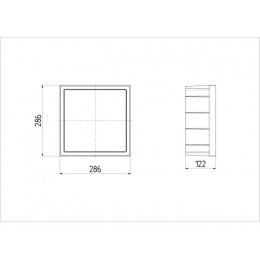 Надстройка к дождеприемнику 300х300 (черный), Ecoteck, РБ