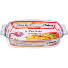 Форма из жаропрочного стекла, 2.7 л, прямоугольная, 344х223х61 мм, PERFECTO LINEA