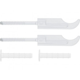 Кронштейн штыревой прямой с дюбелем для радиаторов 9х180мм (сабля), 2 шт., AV Engineering