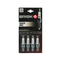 Свеча зажигания BRISK LR15YC в блистере (в одном блистере -4 свечи.)