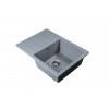 Мойка кухонная из искусственного камня MISTA серебро 615х440 мм, AV Engineering
