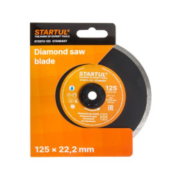 Алмазный круг 125х22 мм по керамике сплошн. STARTUL STANDART