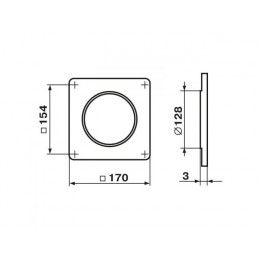 Пластина воздуховода 25 круглых каналов d=125мм ZERNBERG