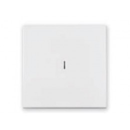 Выключатель 1 клав. (cкрытый, узел, 10А) со световой индикацией, белый, Carre, BYLECTRICA